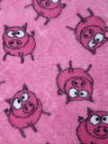 DRYBED Premium Vet Bed Farm Animals Pinky Piglet ružový 150 x 100 cm