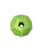 KIWI WALKER® gumená hračka DODECABALL s dierou na pamlsky zelená 8 cm