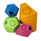 KIWI WALKER® gumená hračka  ICOSABALL MINI s dierou na pamlsky oranžová  6,5 cm