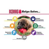 KONG® Puppy Granát modrý/ružový, prírodná guma, M 7-16 kg