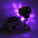 LEUCHTIE Mini LED svietiaci obojok transparentný levanduľový (extra svietivosť) 32,5 cm