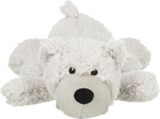 Trixie Be Eco Medveď ELROY, plyšová hračka so zvukom pre psov, 42 cm biely