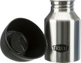 Trixie Cestovná fľaša nerezová s plastovou miskou 300 ml