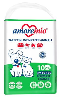 AMOREMIO Extra savé hygienické podložky pre domáce zvieratá 60 x 90 cm 10 ks