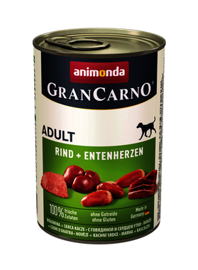 Animonda GranCarno Original Adult hovädzie + kačacie srdcia 400 g