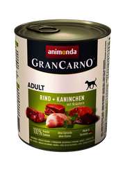 Animonda GranCarno Original Adult hovädzie + králik + bylinky 800 g