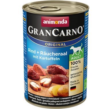 Animonda GranCarno Original Adult hovädzie + údený úhor + zemiaky 400 g