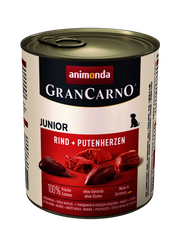 Animonda GranCarno Original Junior hovädzie + morčacie srdcia 800 g