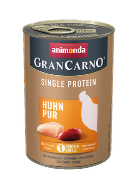 Animonda GranCarno Single Protein, čisté kuracie mäso, konzerva pre psy 400 g