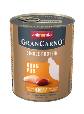 Animonda GranCarno Single Protein, čisté kuracie mäso, konzerva pre psy 800 g