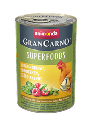 Animonda GranCarno - Superfoods, kuracie mäso, špenát, maliny, tekvicové semienka 400 g