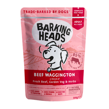 BARKING HEADS Beef Waggington kapsička pre psy s hovädzím mäsom 300 g