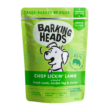 BARKING HEADS Chop Lickin Lamb kapsička pre psy s jahňacím mäsom 300 g
