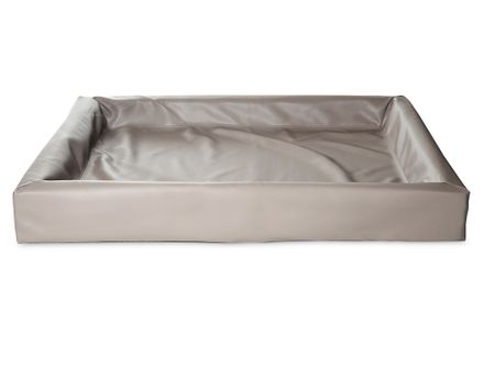 BIA BED 100 x 120 cm šedohnedý