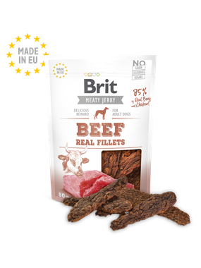 Brit Jerky Snack - Beef and chicken Fillets 80 g