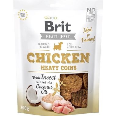 Brit Jerky Snack - Meaty coins with Insect 200 g