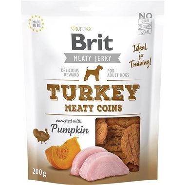 Brit Jerky Snack - Turkey Meaty coins 200 g