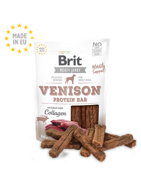 Brit Jerky Snack - Venison Protein bar 80 g