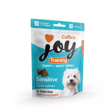 Calibra Joy Dog Training Sensitive Puppy&Adult S Salmon 150 g  s lososom bez obilnín
