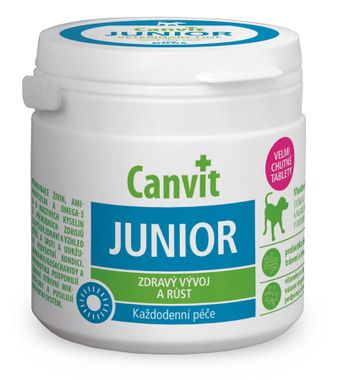 Canvit Junior pre psov ochutený 100 g/100 tabliet