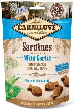 Carnilove Dog Semi Moist Snack polomäkké pochúťky sardinky s medvedím cesnakom 200 g 