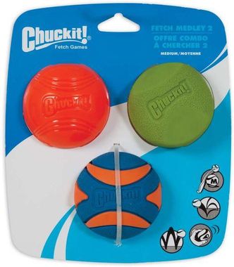 Chuckit! Fetch Medley 2 Medium balls 6,5 cm 3 ks