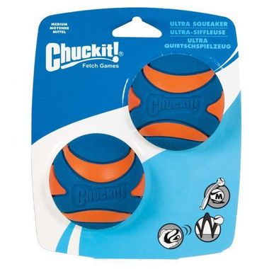 Chuckit! Ultra Squeaker Ball Medium 6,5 cm 2 ks
