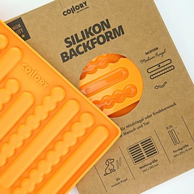 Collory Silikónová forma na pamlsky Medium Tyčinky - oranžová