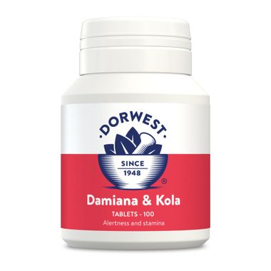 Dorwest Damiána a kolový orech 100 tbl - podpora bdelosti, vitality a výdrže