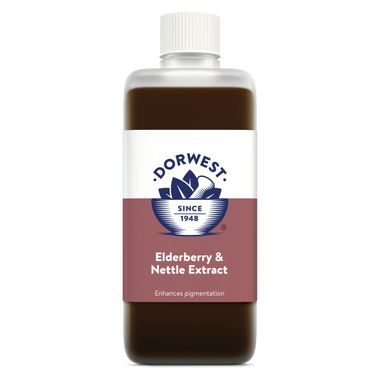 Dorwest Extrakt z bazy čiernej a žihľavy 500 ml - zlepšenie pigmentácie srsti a kože