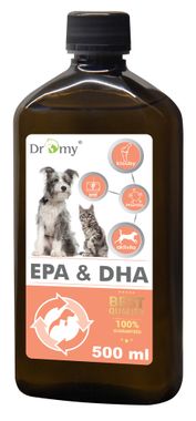 Dromy Omega-3 EPA a DHA olej 500 ml