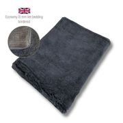 DRYBED Economy Vet Bed lemovaný čierny 100 x 75 cm