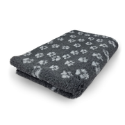DRYBED Premium Vet Bed antracitový + malé šedé labky 100 x 75 cm