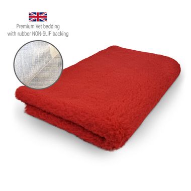 DRYBED Premium Vet Bed červený 100 x 75 cm