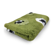 DRYBED Premium Vet Bed Farm Animals Ovečky zelený 150 x 100 cm