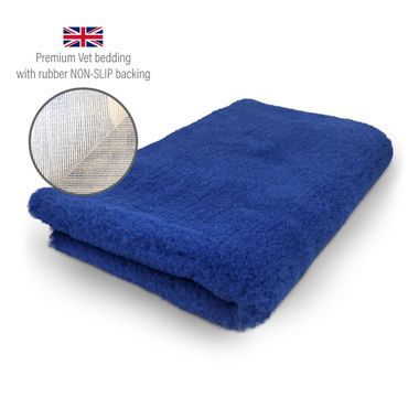 DRYBED Premium Vet Bed kráľovský modrý 100 x 75 cm