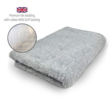 DRYBED Premium Vet Bed šedý melír 100 x 75 cm
