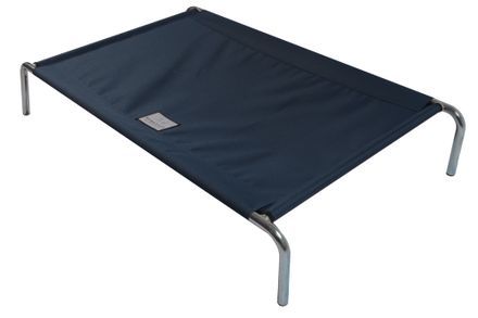 Extra pevná vyvýšená posteľ pre psov L 110 x 75 cm čierna