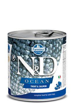 Farmina N&D dog OCEAN pstruh & losos konzerva 285 g