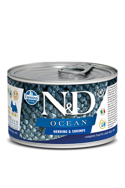 Farmina N&D dog OCEAN sleď & krevety konzerva 140 g