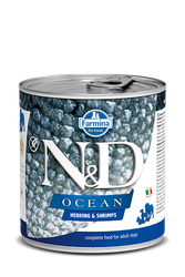 Farmina N&D dog OCEAN sleď & krevety konzerva 285 g