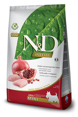 Farmina N&D dog PRIME GF Adult Mini Kura & granátové jablko 0,8 kg