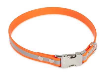 Firedog BioThane obojok Clip Reflect 19mm 49 cm oranžový