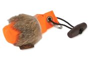 Firedog Kľúčenka minidummy oranžová s kožušinou
