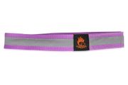 Firedog Reflexný obojok na suchý zips 30 mm 35 cm fialový