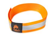 Firedog Reflexný obojok na suchý zips 30 mm 35 cm oranžový