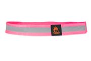 Firedog Reflexný obojok na suchý zips 30 mm 50 cm ružový