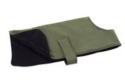 Firedog Softshell oblečenie pre psa PetWalk khaki/čierne 45 cm XXS