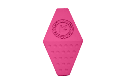 KIWI WALKER® gumená hračka  OCTABALL MAXI s dierou na pamlsky ružová 15,5 cm