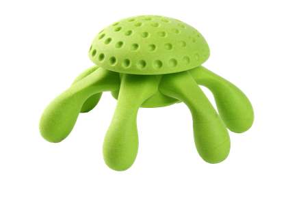 KIWI WALKER® Let's play! OCTOPUS lietajúca a plávajúca chobotnica z TPR peny MAXI zelená 